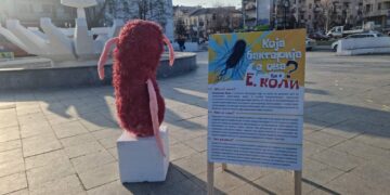 „Еширихија Коли“ се појави кај фонтаната во парк