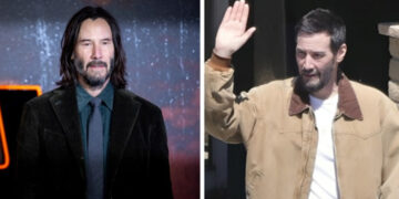 Киану Ривс, снимен на сет на филм во Лос Анџелес, ја смени фризурата