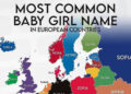 Најчестите имиња за девојчиња во земјите од Европа во 2023 година, во Македонија е Јана