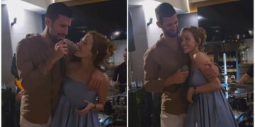 Новак Ѓоковиќ и го испеа хитот на Здравко Чолиќ на Јелена за нејзиниот роденден