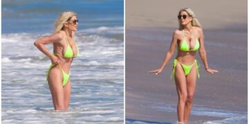Актерката Тори Спелинг е снимена како ужива на плажа во бикини, фановите останаа шокирани од тоа колку ослабела