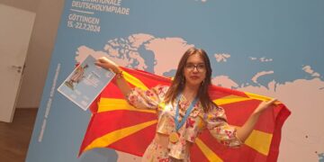 Ана Котевска освои златна медала на интеранационалната Олимпијада по германски јазик