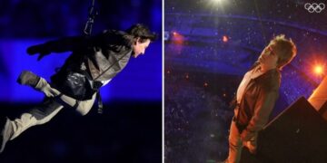 Американските ѕвезди настапија на затворањето на Игрите, шоуто го украде Том Круз