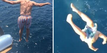 (Видео) Роберт де Ниро го прослави својот 81 роденден со скок во морето