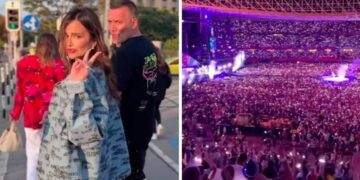 (Видео) Северина се забавуваше на концерт на Coldplay во Виена