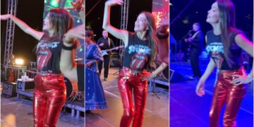 (Видео) Северина одржа концерт во Плоче, го привлече вниманието со својата рок облека