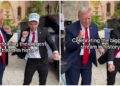 (Видео) 26 милиони прегледи: танцот на Доналд Трамп е хит на Тикток, а јасно е зошто