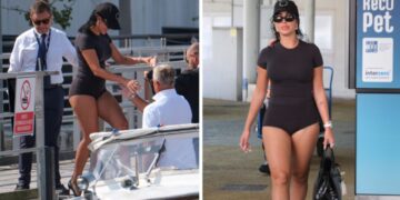 Георгина изненади со својот аутфит во Венеција, носеше шорцеви и мрежести хулахопки