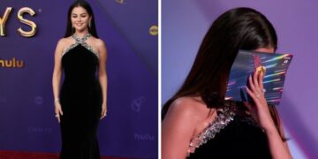 Селена Гомез ги поттикна гласините дека е верена, на Еми наградите се појави со дијамантски прстен