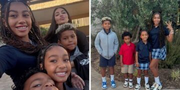 Ким Кардашијан објави фотографии со децата, луѓето се изненадени: „Норт изгледа толку пораснато“