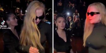 (Видео) Инцидент на црвениот тепих: Никол Кидман ја турна Салма Хајек