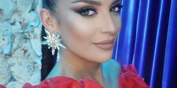 Aндријана Јаневска во црвен фустан блесна на „Макфест“