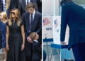 Барон Трамп гласаше за прв пат, Меланија објави фотографија: „Прв пат, за неговиот татко“