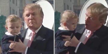 (Видео) Се шири снимка од синот на Трамп, Барон како бебе