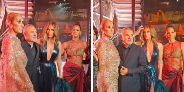 (Видео) Џеј Ло фатена како гледа во Дион, обожавателите: Селин е кралица, сфати