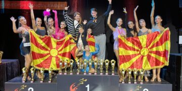 Танчерите на Dancers United на пиедесталот на Европското првенство во Шведска