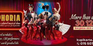 Новогодишно музичко шоу со кабаре „Еуфорија“ на 30 декември во „Македонска опера и балет“