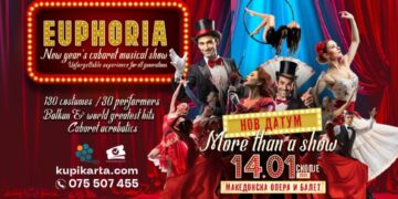 Отворен нов датум за новогодишното музичко шоу со кабаре „Еуфорија“ на 14 јануари – првиот е распродаден
