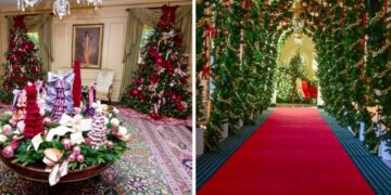 (Фото) Белата куќа изгледа како од божиќна бајка, поставени се околу 165.000 светилки