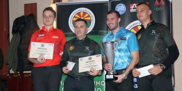 Во Скопје се одржа екипното првенство на Македонија во билијард