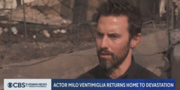 (Видео) Американски актер го загуби домот во пожар: „Ќе се снајдеме, најважни ми се сопругата, бебето и кучето“