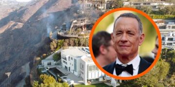 Неверојатна сцена во Лос Анџелес: пожарот запре токму пред вилата на Том Хенкс