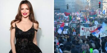 Северина за протестите во Србија: Каква чест е да ме носите на плакати