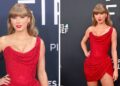 (Фото) Тејлор Свифт се појави во црвен фустан, фановите велат: „Му испрати порака на момчето“