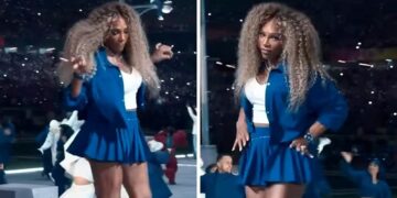 (Видео) Серена Вилијамс го „украде“ шоуто на настапот на Кендрик Ламар на полувремето во Супер Боул