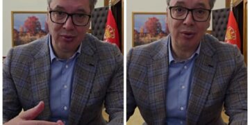 (Видео) „Немојте да мислите дека се смеам како луд, тоа е поради калинката“: Вучиќ налути многумина со новата снимка