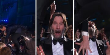 (Видео) „Флертувањето на Џонатан Гроф со Ривс беше неочекувано, но јас сум возбуден“: непријатен момент на доделувањето на Тони наградите