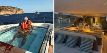 (Видео) Георгина ужива на одморот со Роналдо, покажа дел од ентериерот на јахтата со која пловат