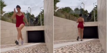 (Видео) Бомбастичната Георгина заведува во хеланки: Сè „пука“ од сексапил