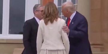 (Видео) Гајди свират, Трамп флертува: Пофалби за сопругата на Стармер