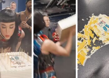 Интернетот бесен на Кејти Пери поради роденденската сцена со тортата