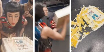 Интернетот бесен на Кејти Пери поради роденденската сцена со тортата