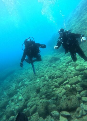 (Видео) Василичарски оган под вода во Охридското Езеро