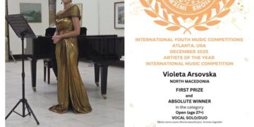 Голем двоен меѓународен успех на познатата штипска оперска пејачка Виолета Арсовска