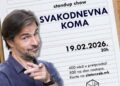 Стендап-комедијата „Секојдневна кома“ на актерот Иван Томиќ следната недела во Скопје