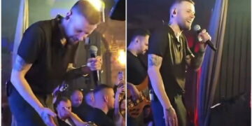 (ВИДЕО) ШОУ НА НАСТАП: Девојка му даде број, а реакцијата на фронтменот на Магла бенд стана хит на интернет