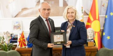 Битола во фокусот на меѓународната соработка: средба на Коњановски со амбасадорката Мелсом