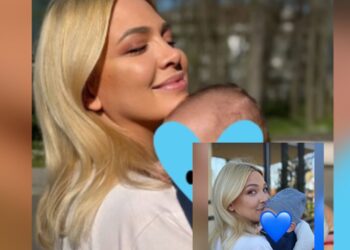 Први фотографии од Милица Тодоровиќ со синот: Пејачката силно го прегрнува Богдан