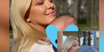 Први фотографии од Милица Тодоровиќ со синот: Пејачката силно го прегрнува Богдан