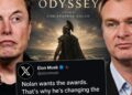 Маск бесен поради кастингот во „The Odyssey“: „Нолан го жртвуваше филмот за Оскар“