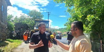 Тоневски: Започна асфалтирањето на патот до Кундино: Нов и побезбеден пат за жителите