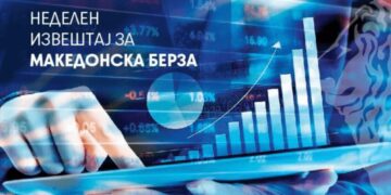 Неделен преглед на Македонската берза: Промет од речиси 24 милиони денари, најтргувани акциите на Македонски Телеком