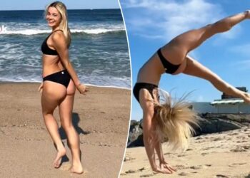 Новата Памела Андерсон? Поранешна гимнастичарка го запали снимањето на новиот „Чувари на плажата“