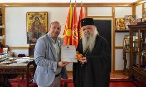 Претседателот на „Илинден“ – Тирана, Никола Ѓурѓај, оствари официјална посета со Архиепископот г.г. Стефан
