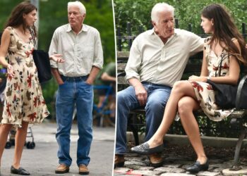 (ФОТО) Ричард Гир (76) снимен во романтични сцени со 48 години помладата колешка: Пристигнува новата љубовна драма „Asymmetry“