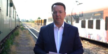 (ВИДЕО) Николоски: Заврши реконструкцијата на железничката обиколница во Скопје – пуштена делницата Драчево – Илинден